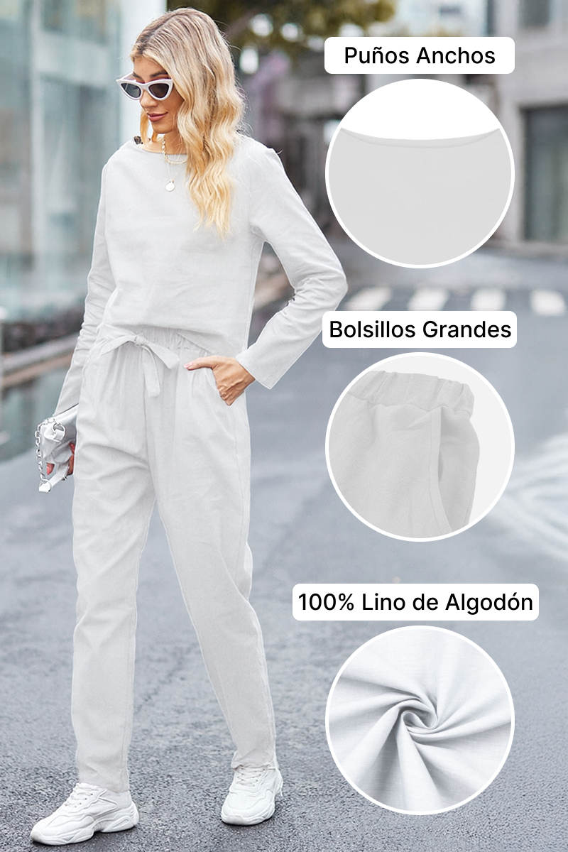 Cápsula monocromática de algodón y lino