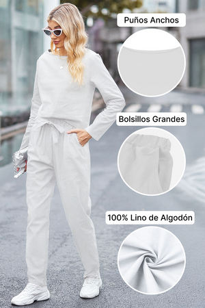 Cápsula monocromática de algodón y lino