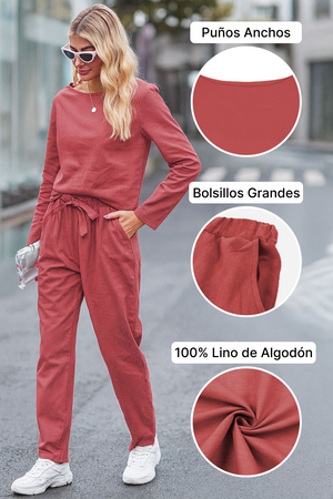 Cápsula monocromática de algodón y lino