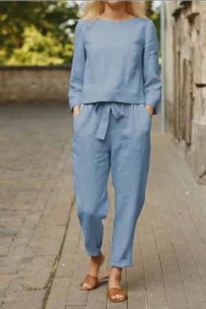 Cápsula monocromática de algodón y lino