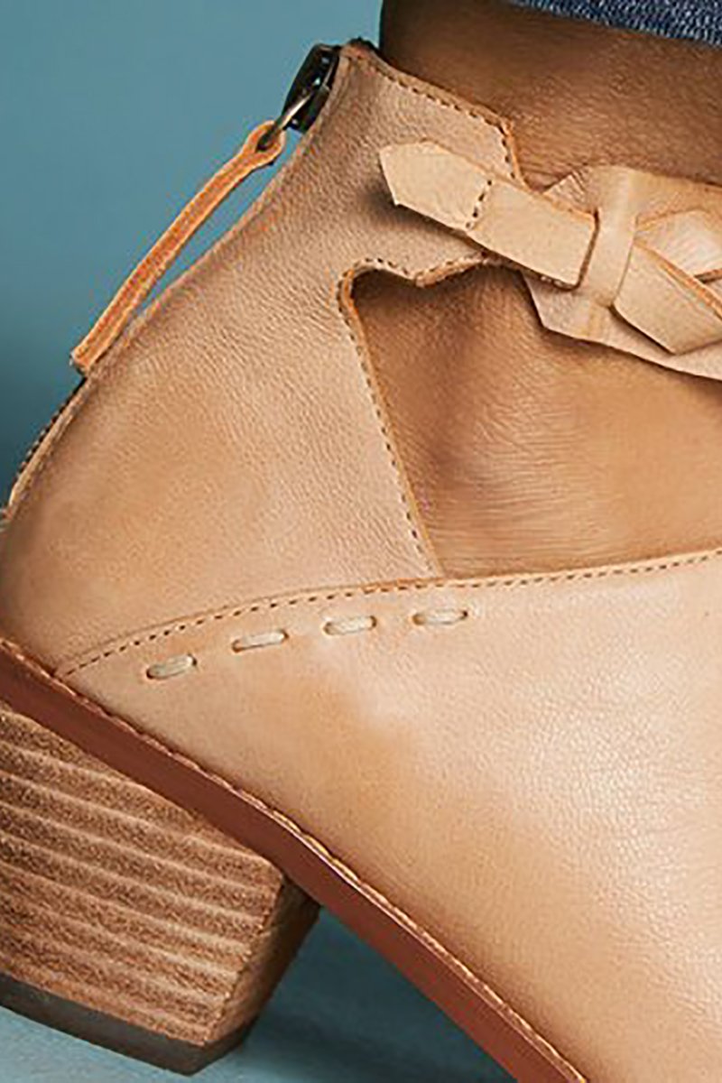 Botines de Tacón Cubano Recortados