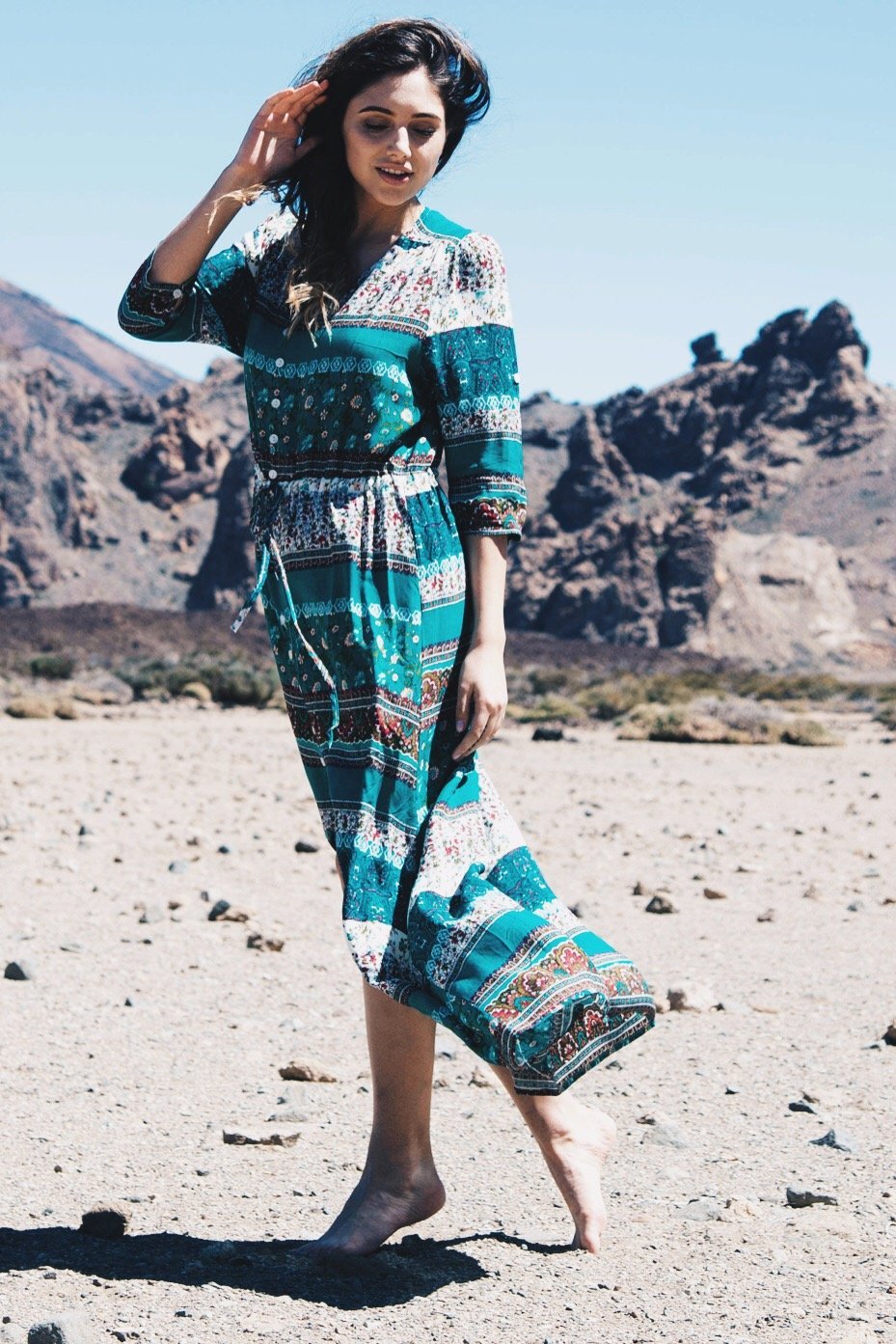 Vestido Largo Bohemio Hechizo del Desierto