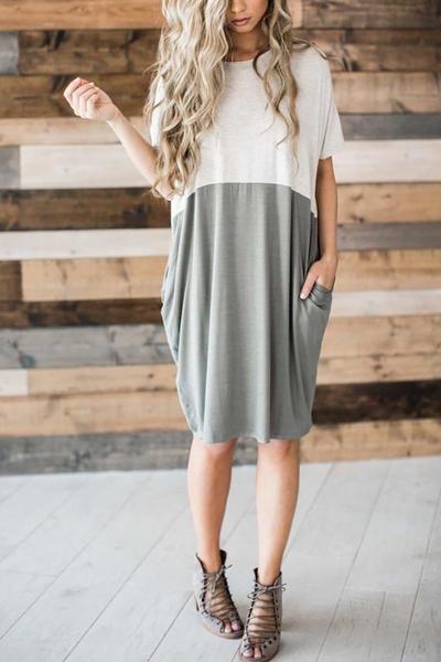 Vestido Doble Color