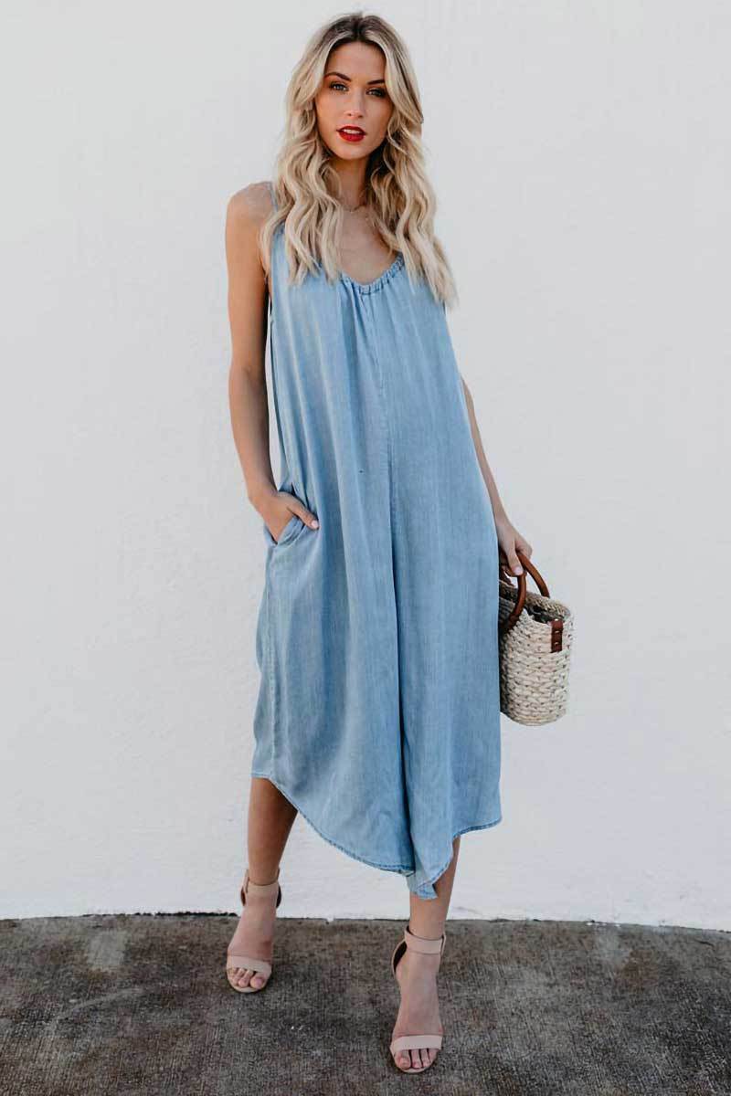 Mono suelto con cuello en V